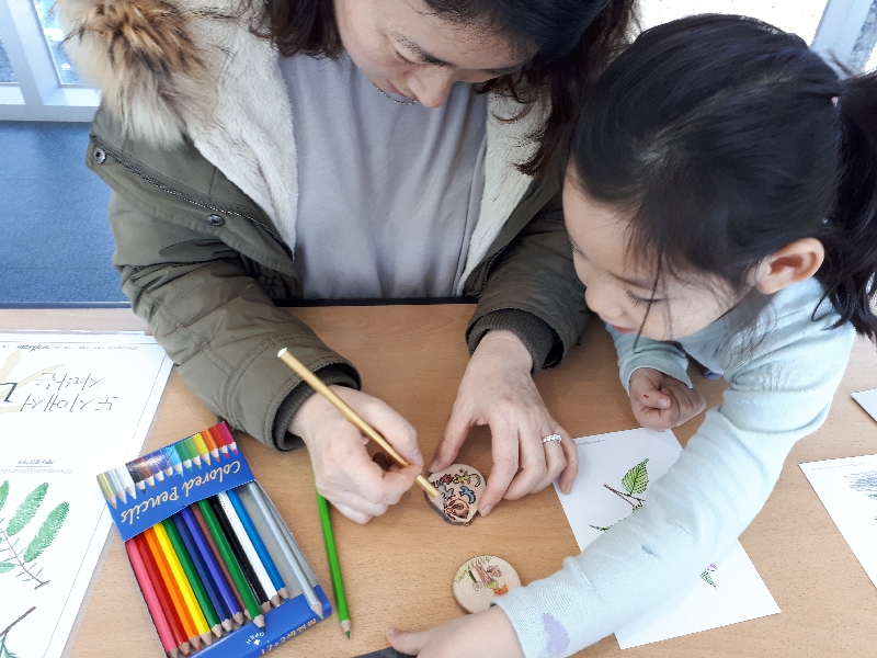  2017년 체험"엄마랑 나랑 ~ /나무열쇠고리만들기"